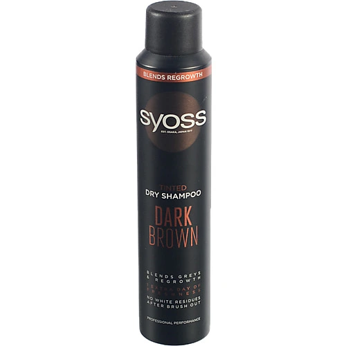 Шампунь сухий тонуючий Dark Brown Syoss 200мл