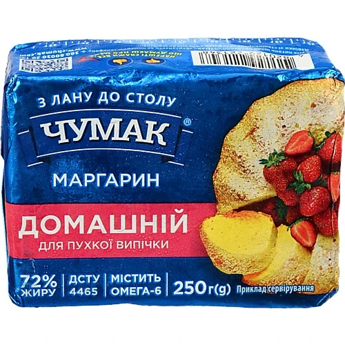 Маргарин Чумак Домашній 72%, 250г
