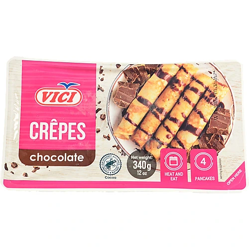 Млинці  Вічі 340г з шоколадною начинкою