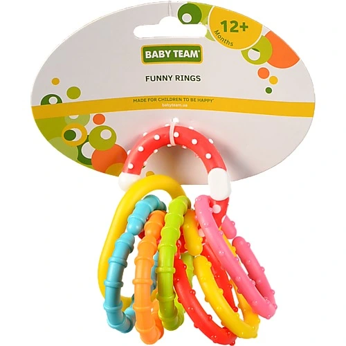 Іграшка BABY TEAM Забавні кільця. 8 шт.. арт.8860