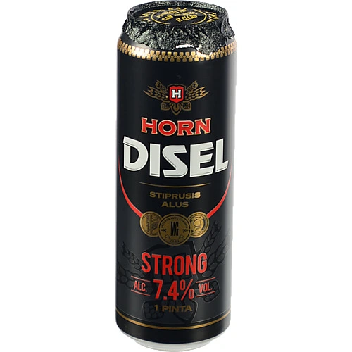 Пиво Horn Disel 0.568л strong світле фільтроване з.б.