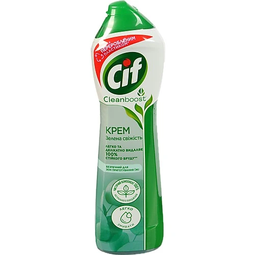 Крем для чищення Зелена свіжість Cleanboost Cif 500мл