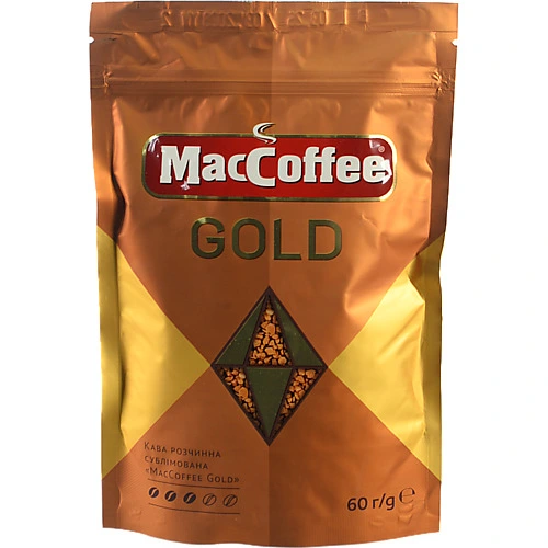 Кава MacCoffe 60г голд  розчинна д.п.