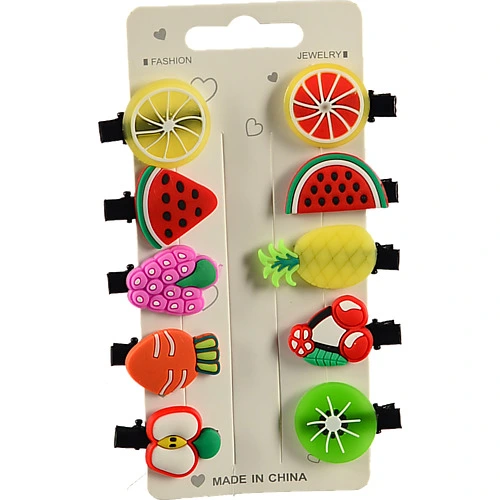 Набір заколок серія фрукти 10шт FG16046M