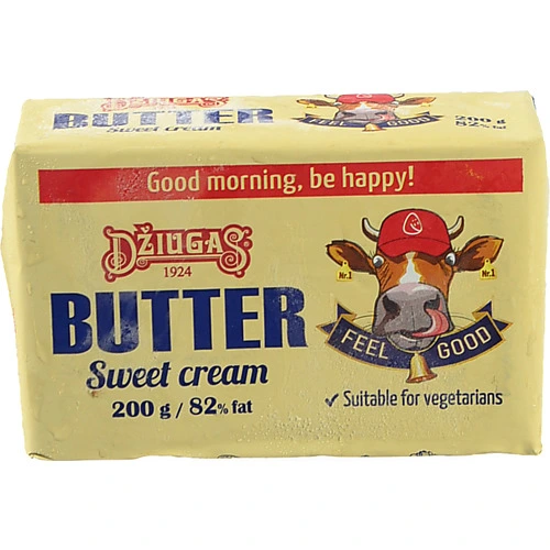 Масло Dziugas 200г вершкове 82%