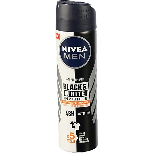 Антиперспірант Чорне та Біле Невидимий Extra Nivea Men 150мл