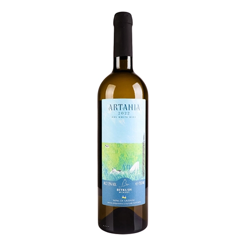 Вино 0.75л 9-14% біле сухе ординарне Артанія Beykush Winery пл