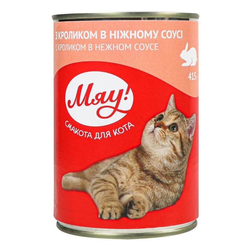 Корм для котів з кроликом Мяу! 415г