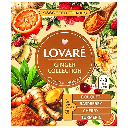 Чай Lovare 32п трав'яний асорті імбир