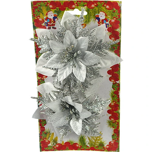 Декор новорічний Квіти зимові тип 3 1414