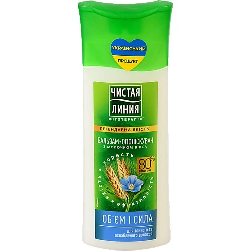 Бальзам ополіскувач Чиста лінія 230мл обєм и сила