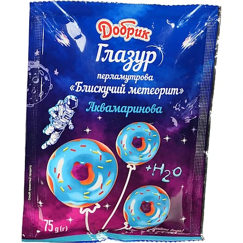 Глазур перламутрова Блискучий метеорит Добрик м/у 75г в асорт