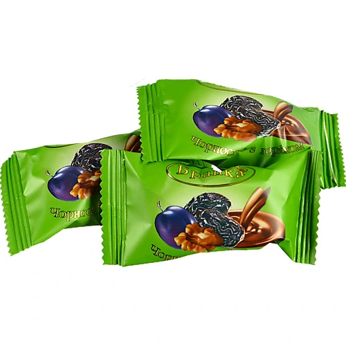 Цукерки Бранка чорнослив горіх глазур