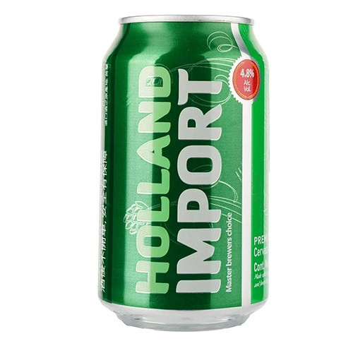 Пиво світле фільтроване пастеризоване Holland Import, 4,8%, 0,33 л, б.м.