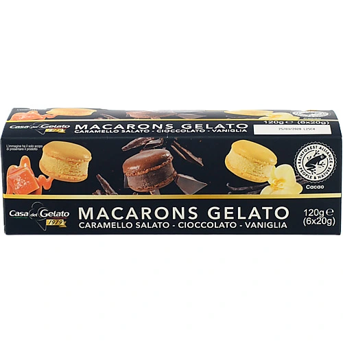 Морозиво CASA del GELATO 6х20г macaron асорті
