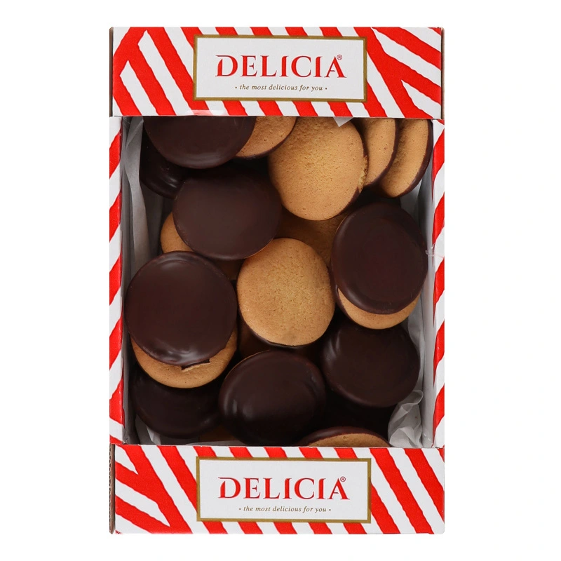 Печиво здобне збивне зі смаком вишні Delicia к/у 300г