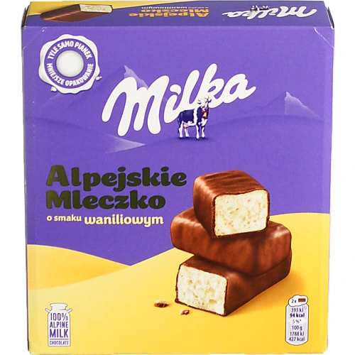 Цукерки Мілка 330г ваніль молочний шоколад