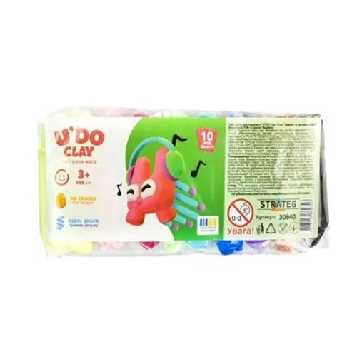 Набір д.творчості Strateg 6г 10шт udo clay