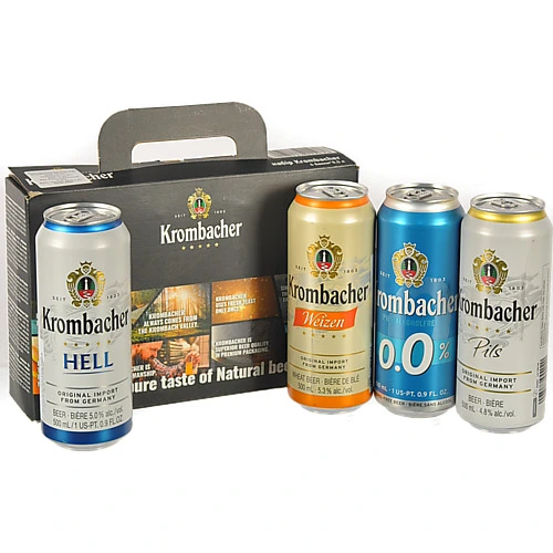Подарунковий набір пива Krombacher, 4шт. х 0,5л