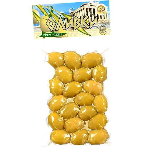 Оливки Eleofyto 200гр зелені великі в.у