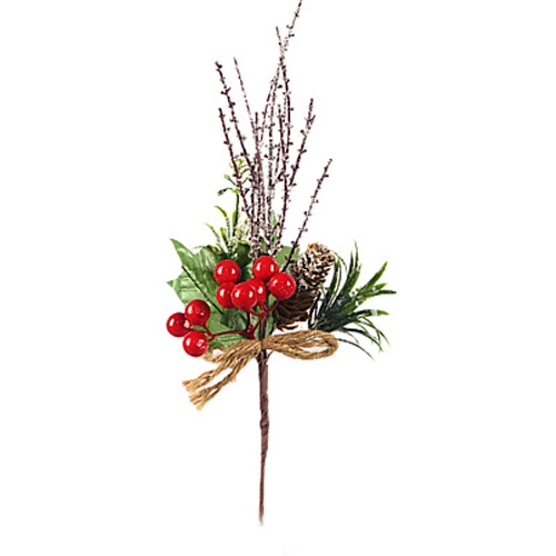 Декор новорічний флористична композиція тип 29 32cm