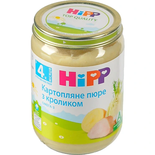 Пюре HiPP 190г кролик картопля