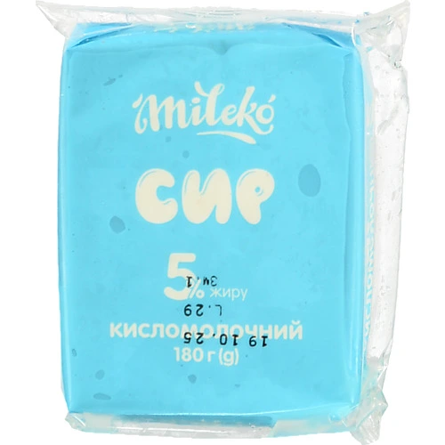 Сир к.м. Mileko 180г 5 еколін
