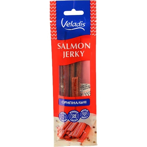 Палички з лосося сушені Оригінальні Veladis м/у 40г