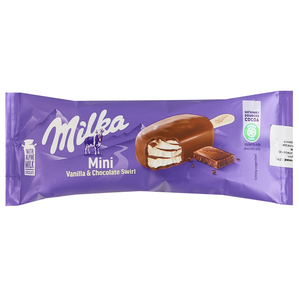 Морозиво Milka 37г  на паличці міні