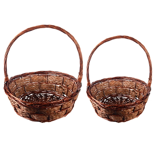 Набір кошиків з ручками діам.41х35см 2шт