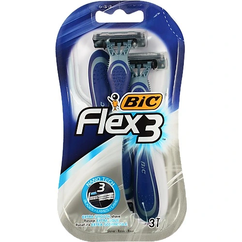 Станок для гоління чоловічий одноразовий Flex 3 Comfort BIC 3шт