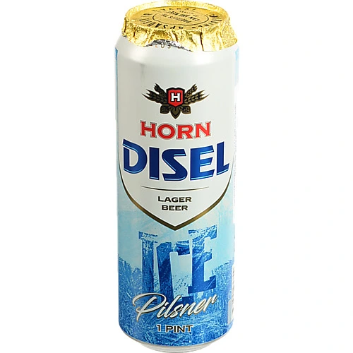 Пиво Horn Disel 0.568л ice pilsner світле фільтроване з.б.
