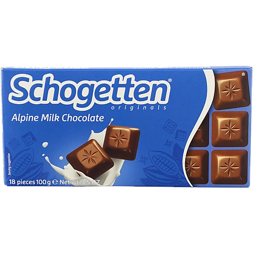 Шоколад Schogetten 100г alpenvollmilch молочний