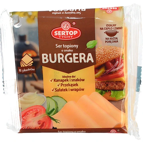 Сир плавлений [Зі смаком бургераk скибочками ТМ [Sertopk, 130 г