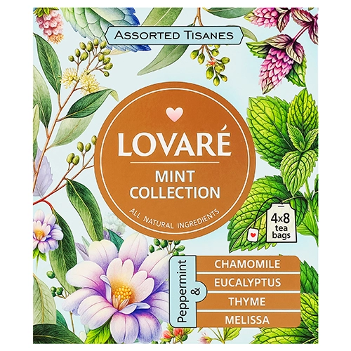Чай Lovare 32п трав'яний асорті м'ята