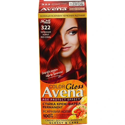 Крем-фарба для волосся стійка Gloss Color 322 Avena 1шт