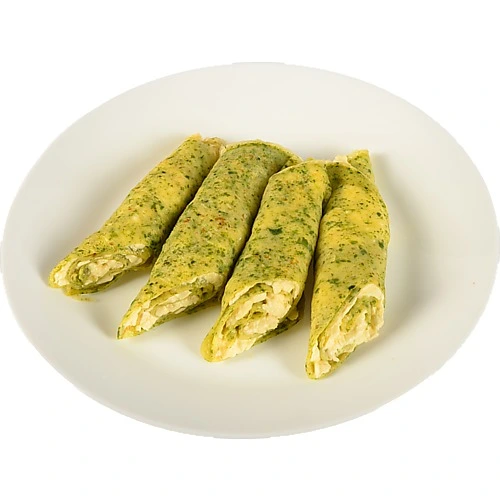 Шпинатні млинці з оригінальним соусом