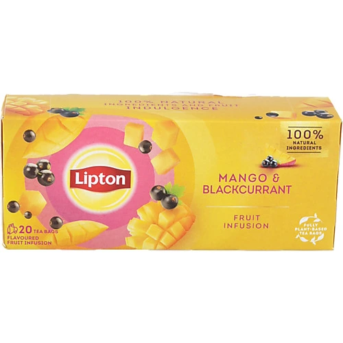 Чай Lipton 20п суміш фруктова манго чорна смородина