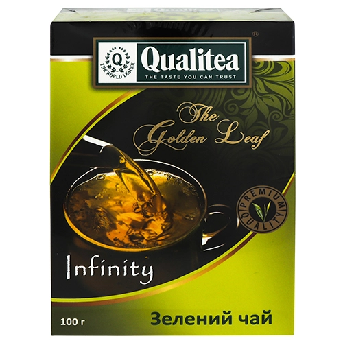 Чай зелений листовий Infinity Qualitea к/у 100г