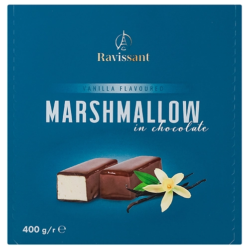 Цукерки зі смаком ванілі в шоколаді Пташине молоко Ravissant к/у 400г