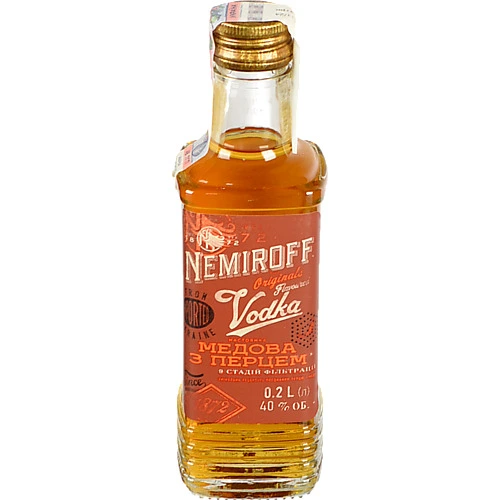 Настоянка Nemiroff 0.2л медова з перцем штоф
