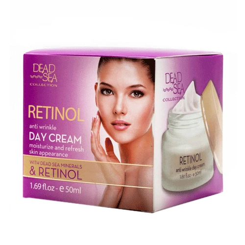 Денний крем DSC 50мл проти зморшок з ретинолом та мінералами Мертвого моря