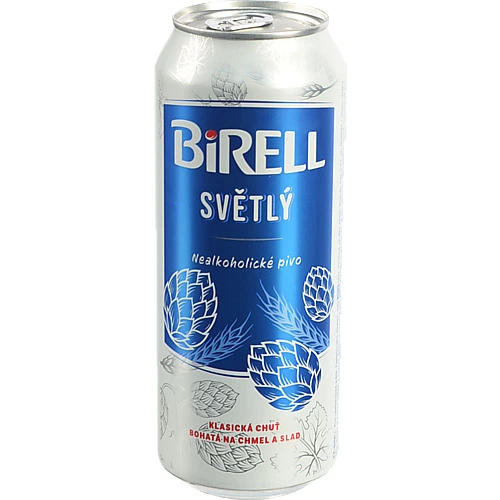 Пиво Birell 0.5л світле б.а ж.б