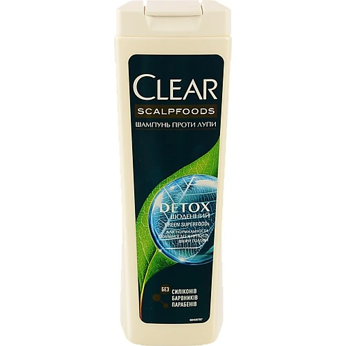 Шампунь проти лупи щоденний Detox Clear 400мл