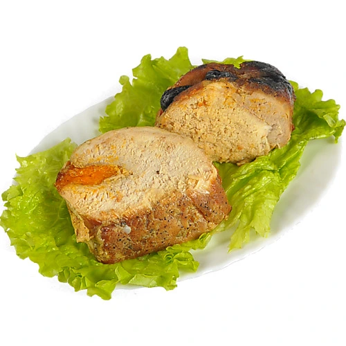 Свинина запечена з сухофруктами та медовою глазур'ю