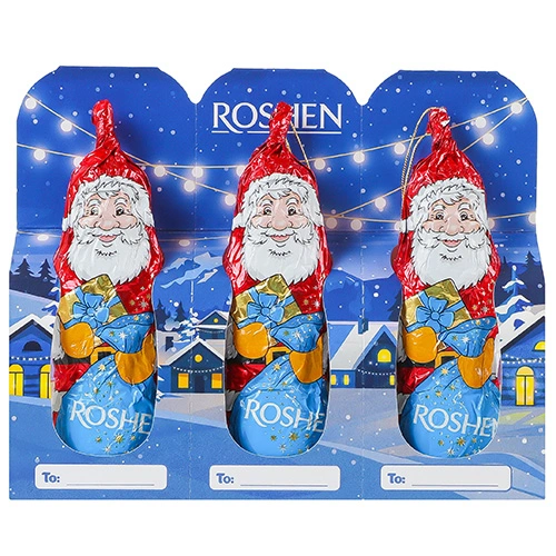 Шоколадні фігури Рошен 60г святий миколай набір