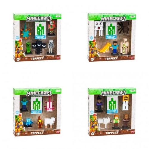 Набір  із 6 фігурок -топерів Майнкрафт  у асорт. MC2060