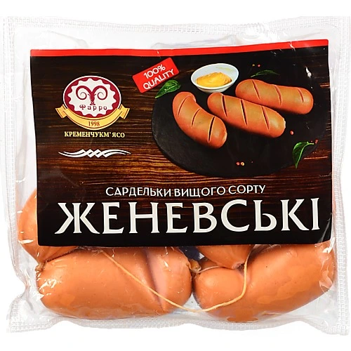 Сардельки Фарро женевські