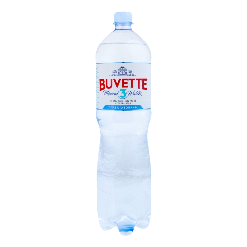 Вода мінеральна слабогазована 3 Buvette п/пл 1.7л