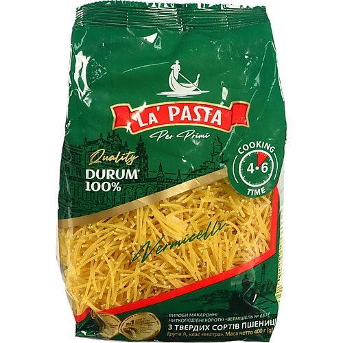 Макарони  La Pasta 400г вермішель